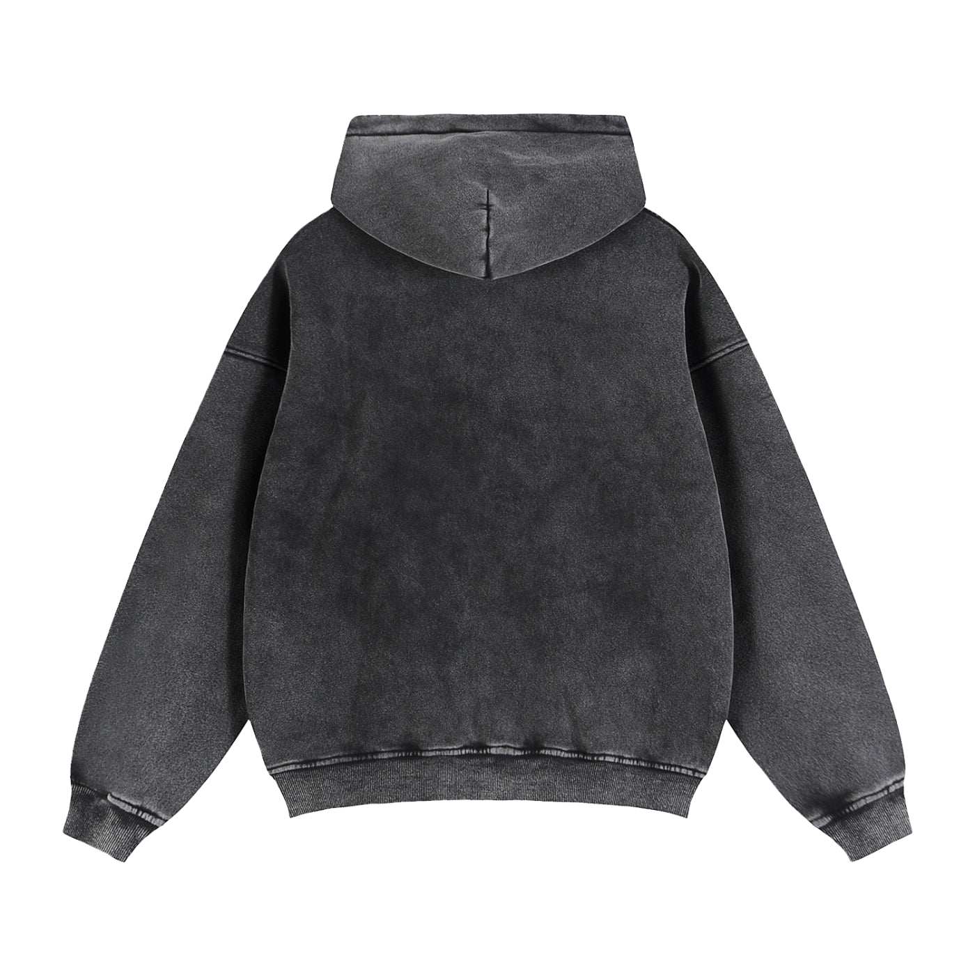 Mens Zip Up Hoodies Zip-Through Boxy Fleece Hoodie Streetwear Styling.
