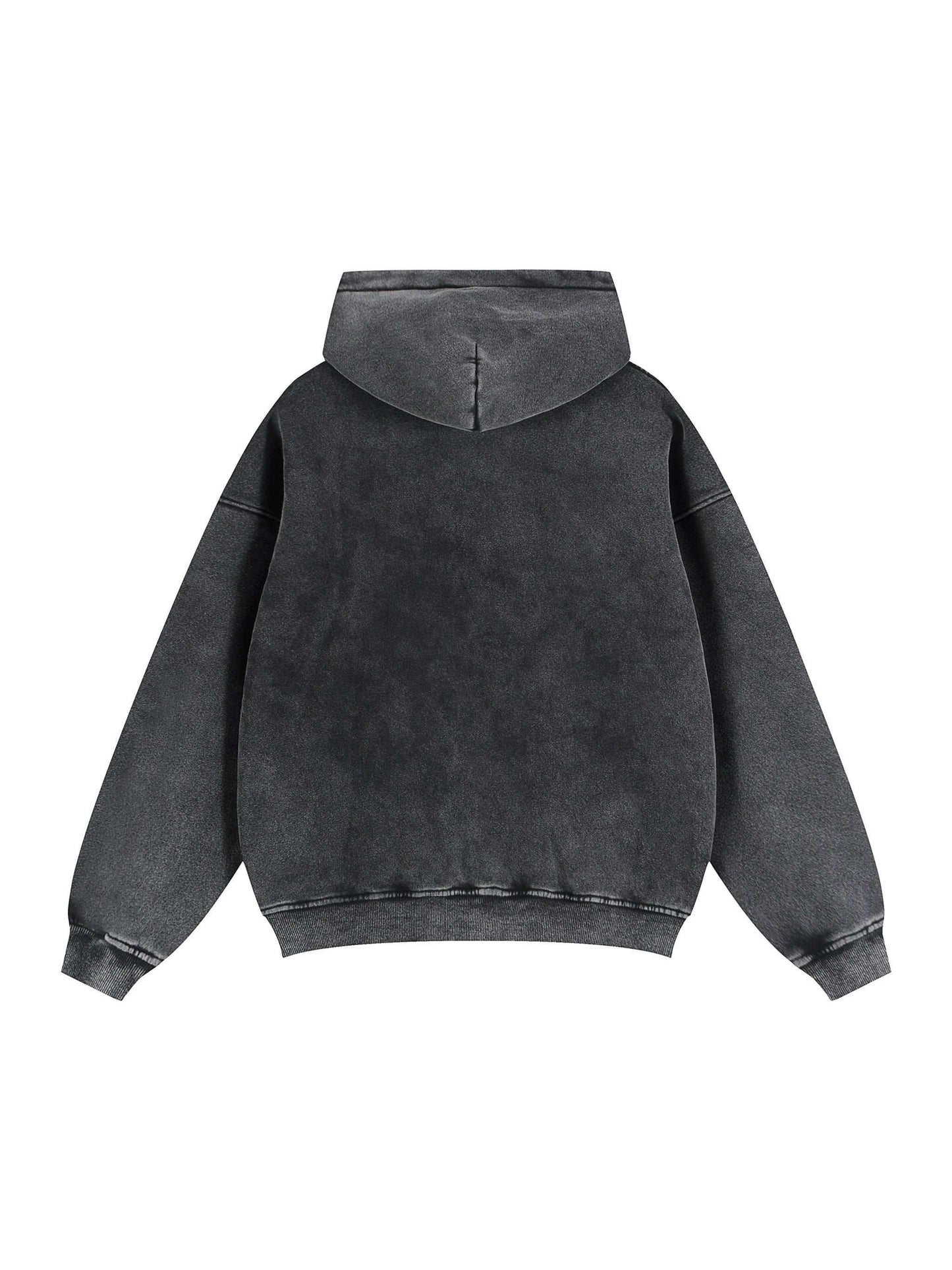 Mens Zip Up Hoodies Zip-Through Boxy Fleece Hoodie Streetwear Styling.