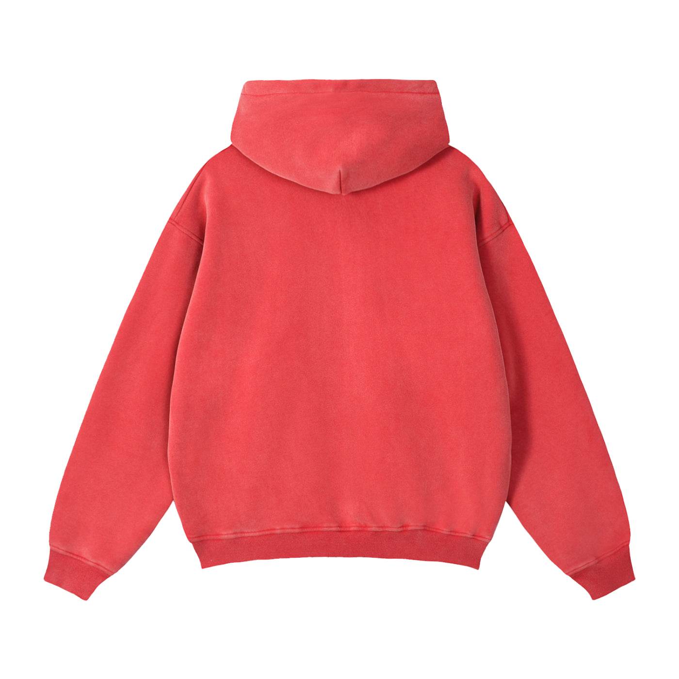 Mens Zip Up Hoodies Zip-Through Boxy Fleece Hoodie Streetwear Styling.