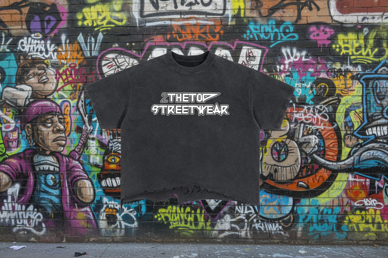 Vintage wash boxy distressed hem 100% cotton unisex t-shirt with short sleeves and round neck