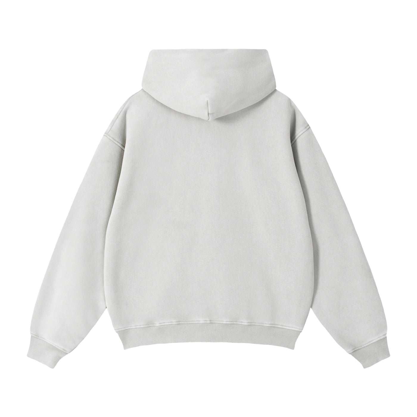 Mens Zip Up Hoodies Zip-Through Boxy Fleece Hoodie Streetwear Styling.