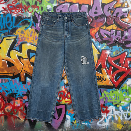 Loose Fit Jeans Vintage Wash Baggy Denim Jeans