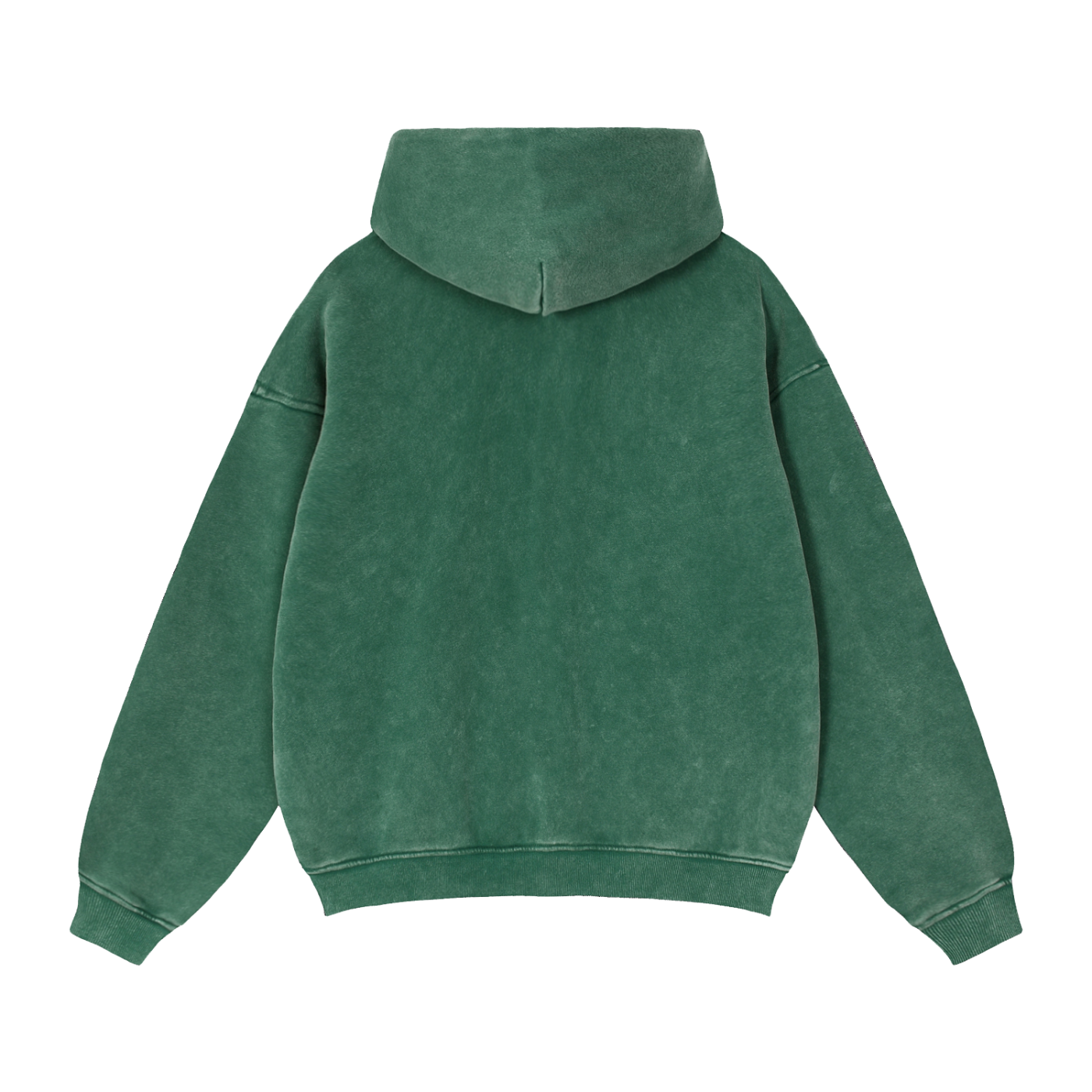 Mens Zip Up Hoodies Zip-Through Boxy Fleece Hoodie