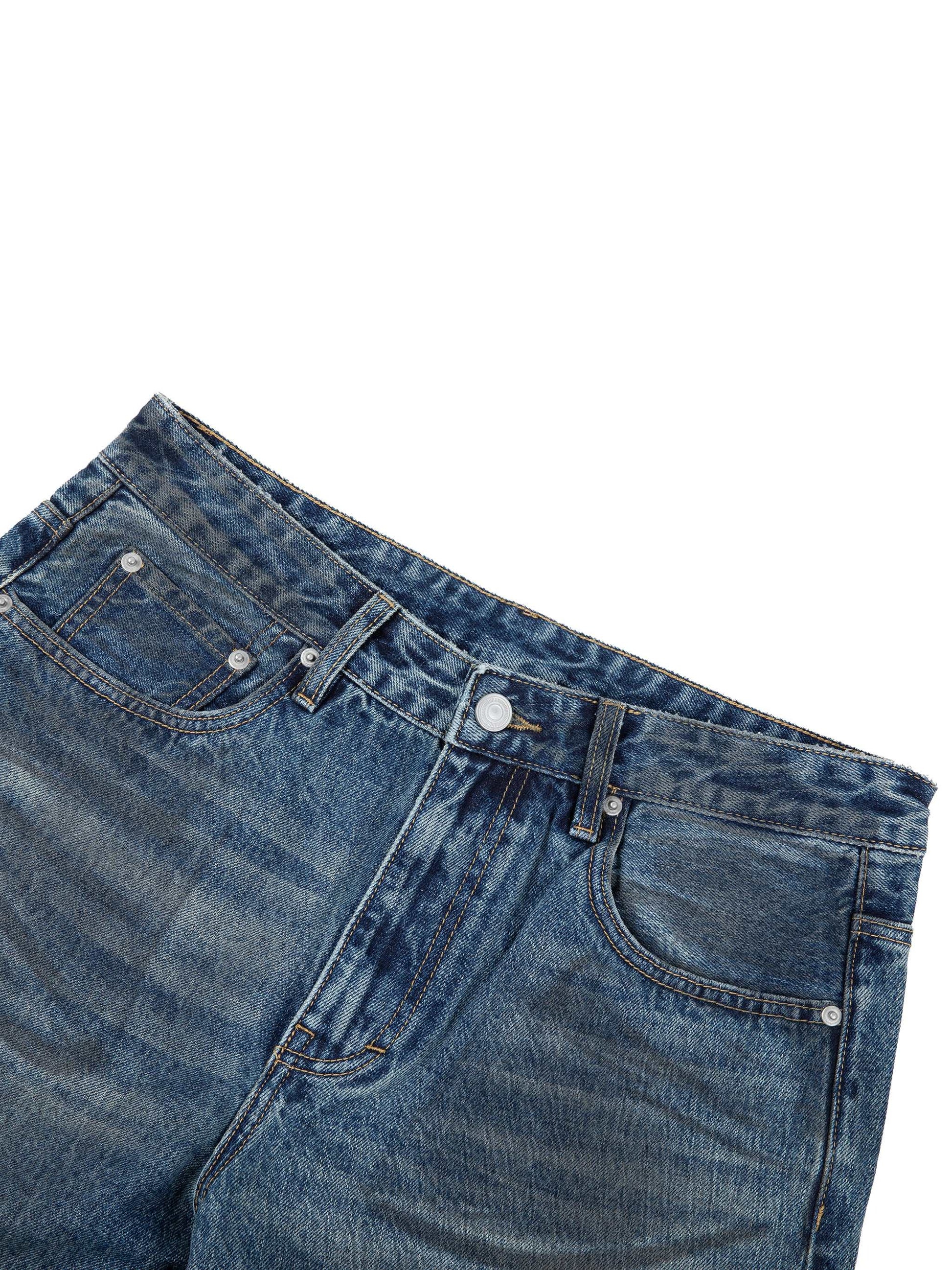 Loose Fit Jeans Vintage Wash Baggy Denim Jeans