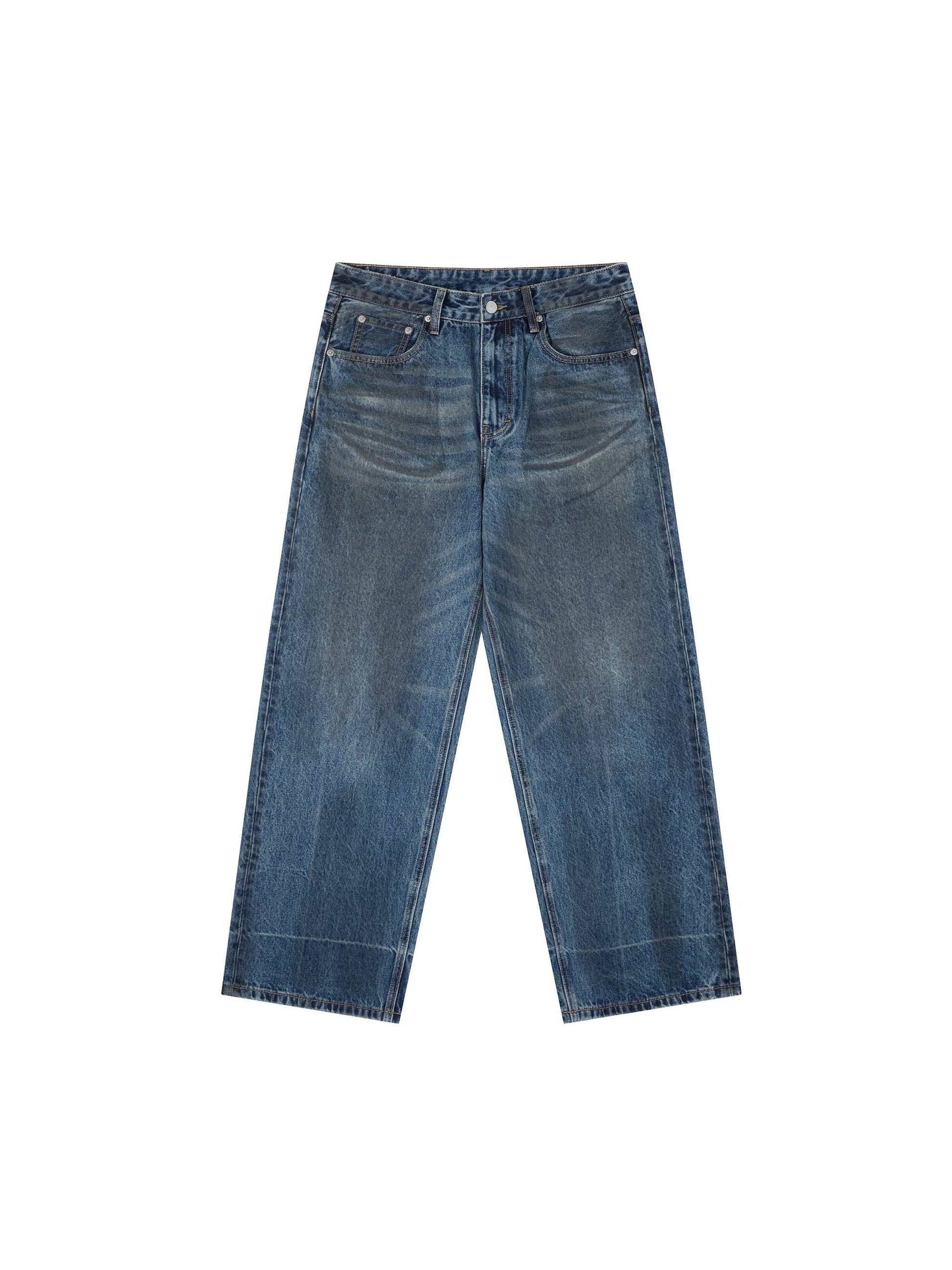 Loose Fit Jeans Vintage Wash Baggy Denim Jeans
