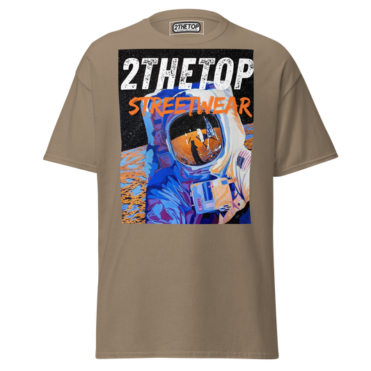 Modern streetwear graphics t-shirt with astronaut design for men
