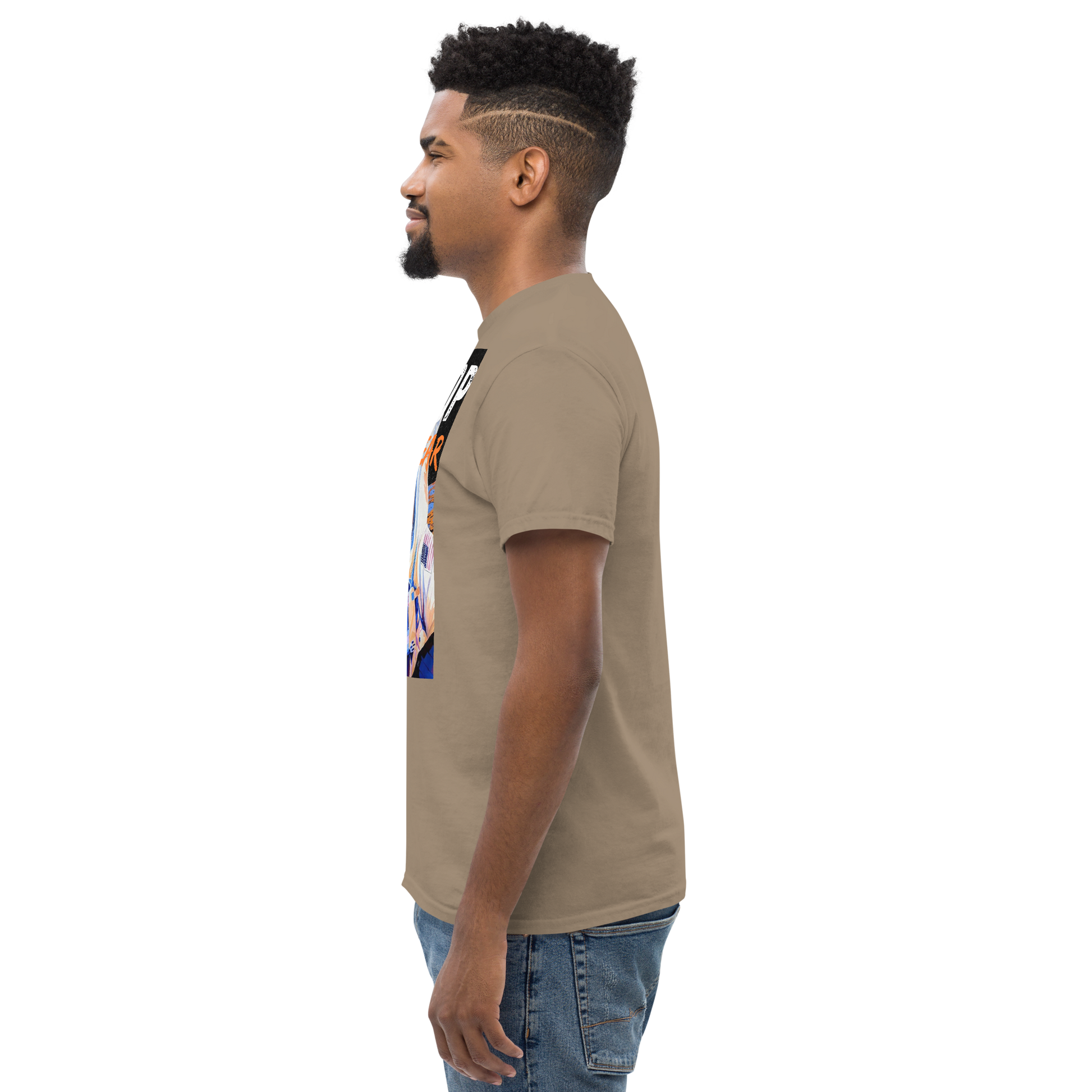 Urban streetwear graphics t-shirt featuring a bold astronaut design on high-quality cotton fabric