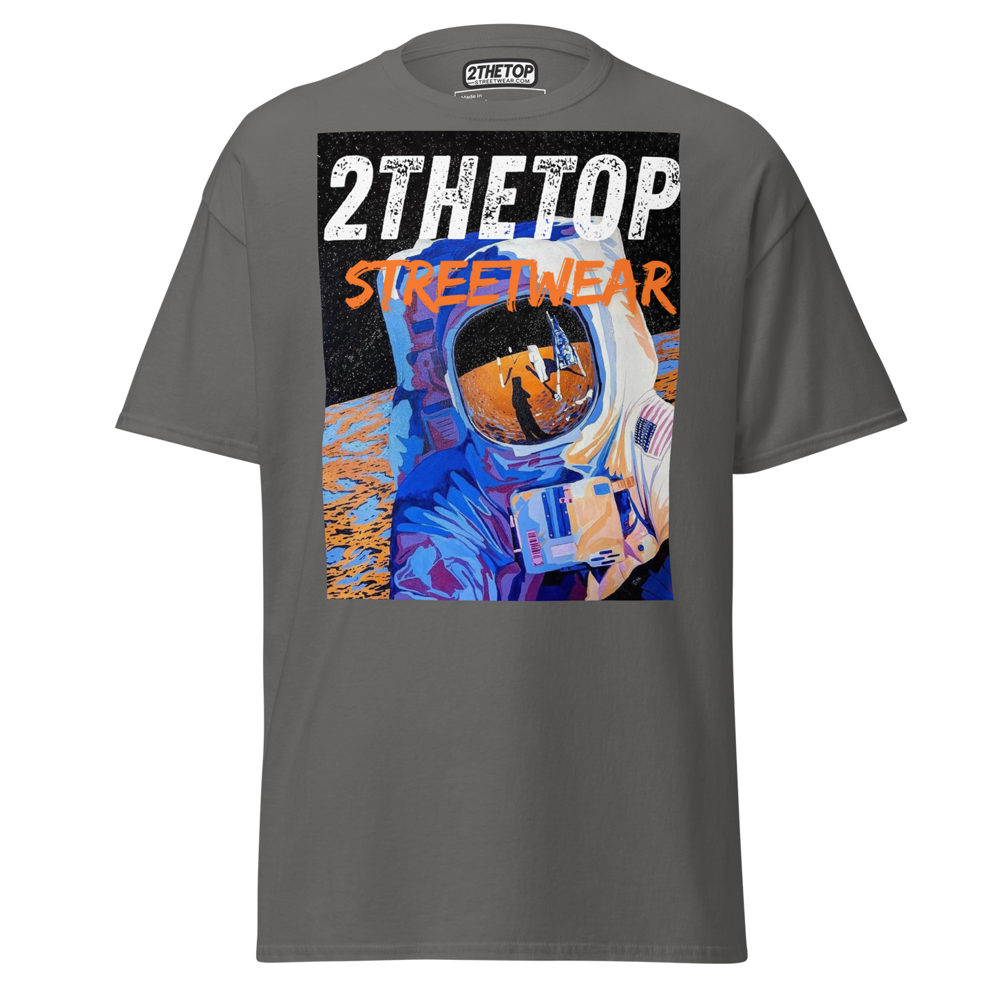 Adult graphics t-shirt with astronaut design for streetwear style