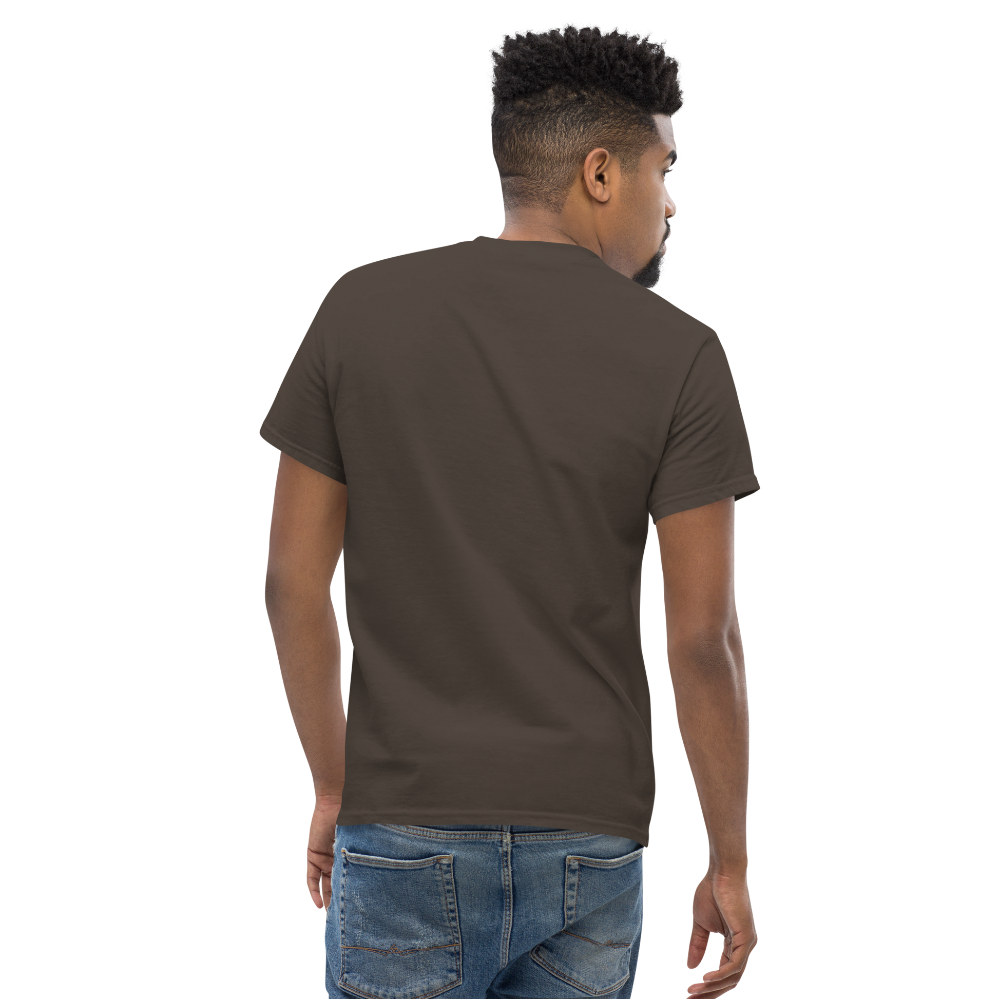 Black graphics t-shirt with astronaut design for streetwear style