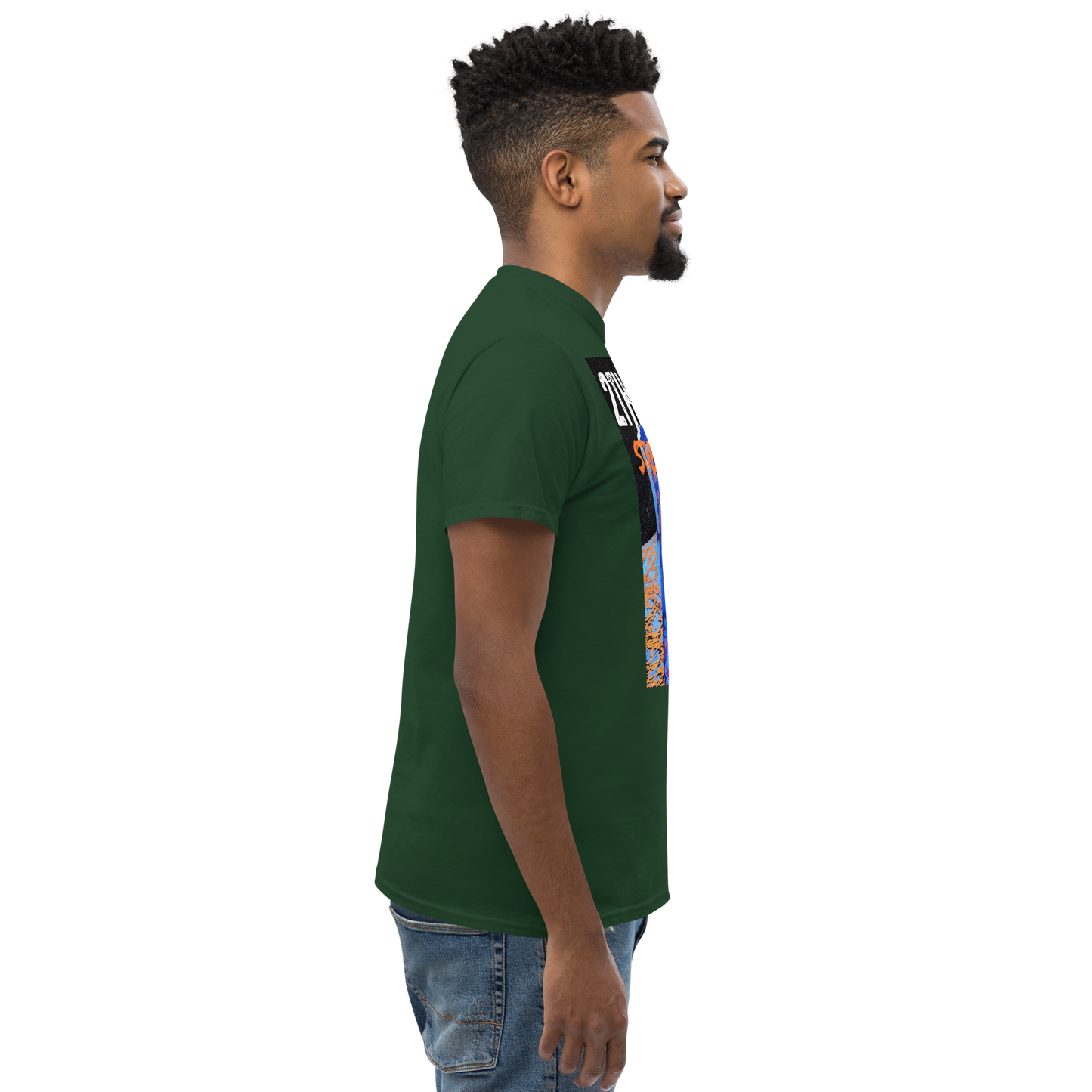 Urban streetwear graphics t-shirt with astronaut design on breathable cotton fabric