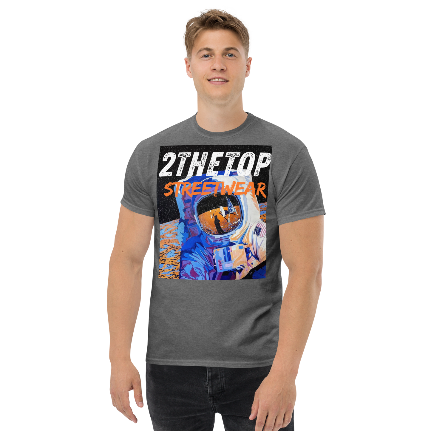 Graphics t-shirt with astronaut design for urban streetwear style