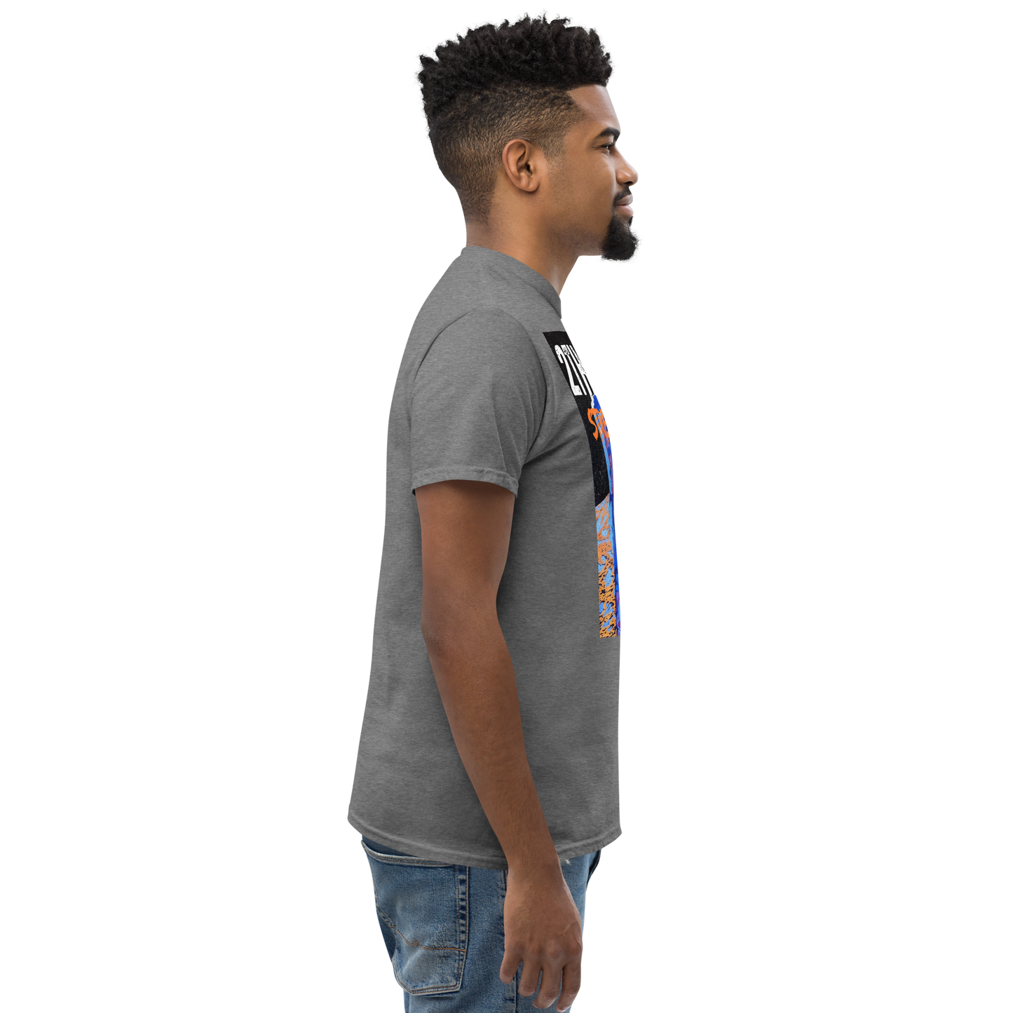 Adult graphics t-shirt with astronaut design for streetwear style