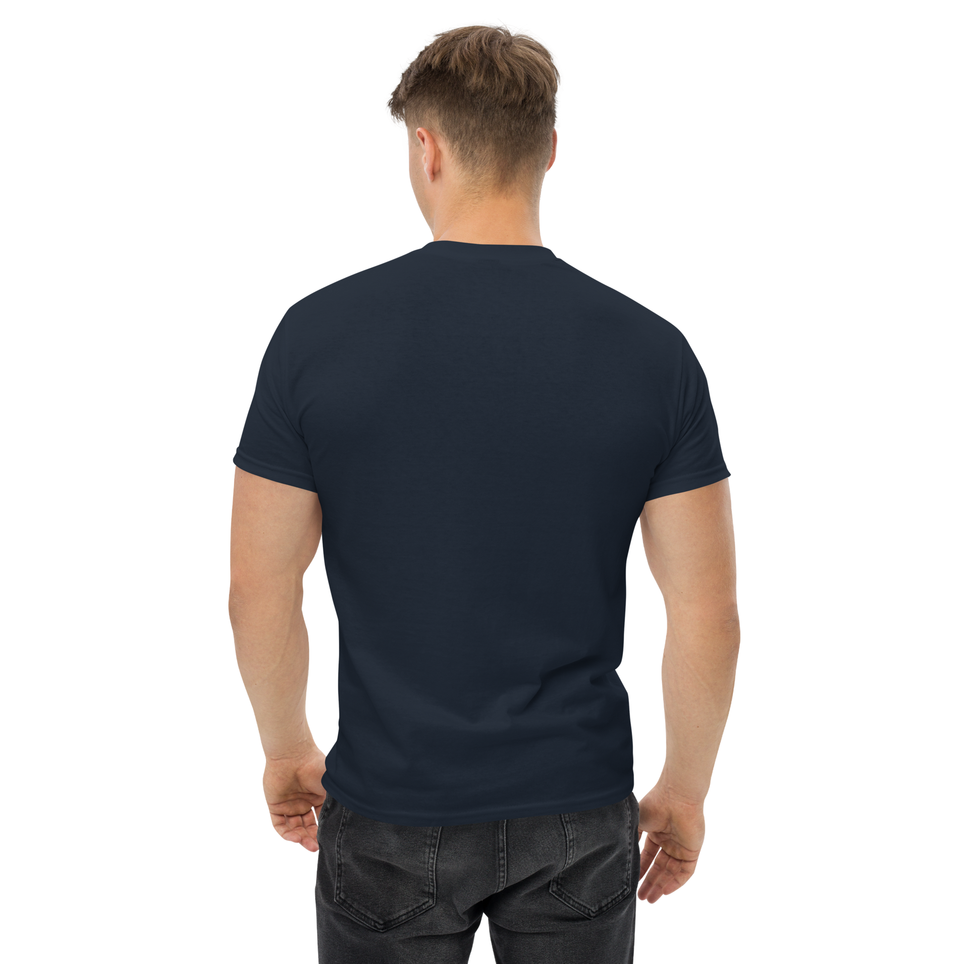 Adult streetwear graphics t-shirt with bold astronaut design on cotton fabric