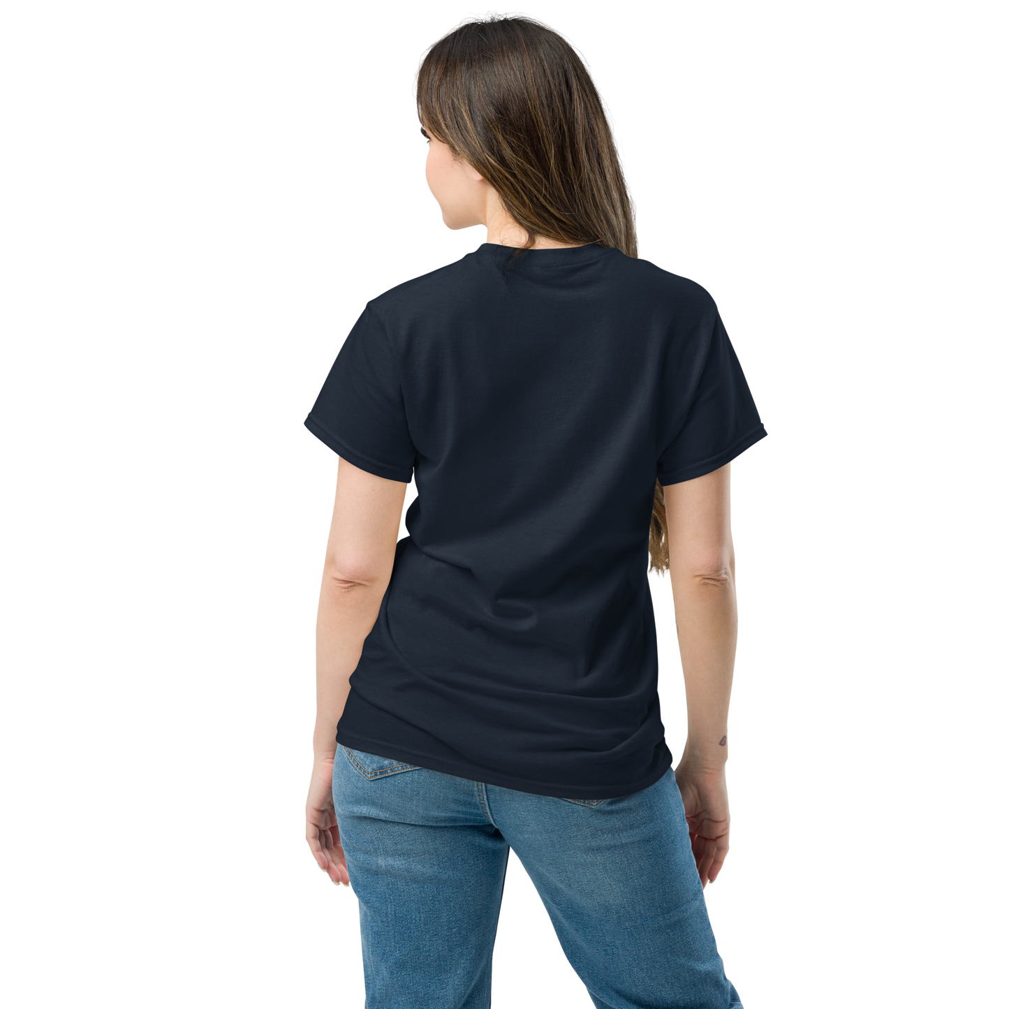 Black graphics t-shirt with striking astronaut design for streetwear fashion